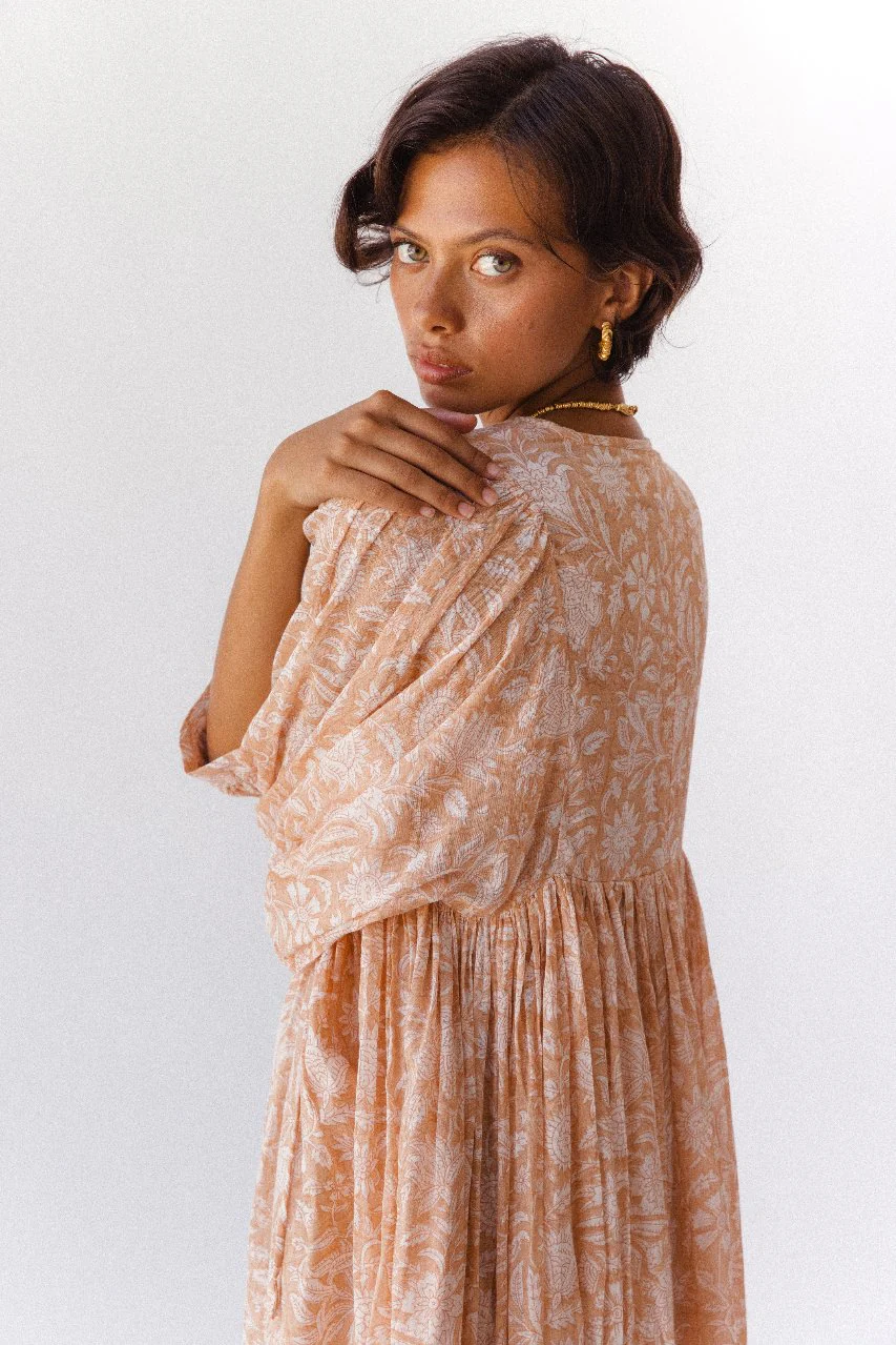Kyra Maxi Dress ~ Apricot Blush - Image 9