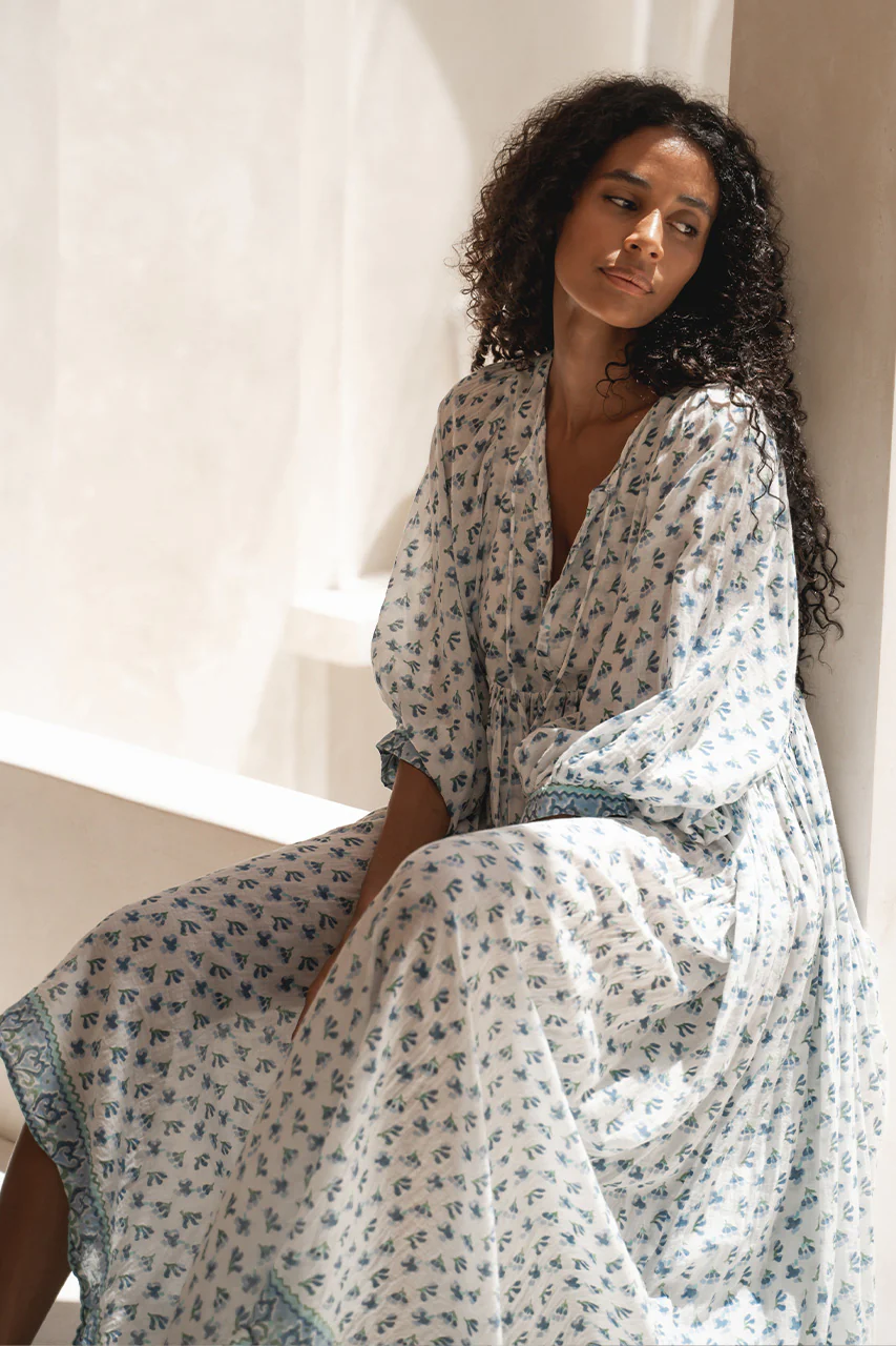 Kyra Maxi Dress ~ Azure - Image 4