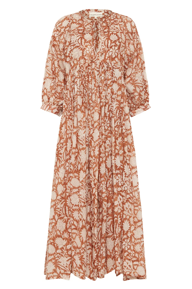 Kyra Midi Dress ~ Caramel - Image 10