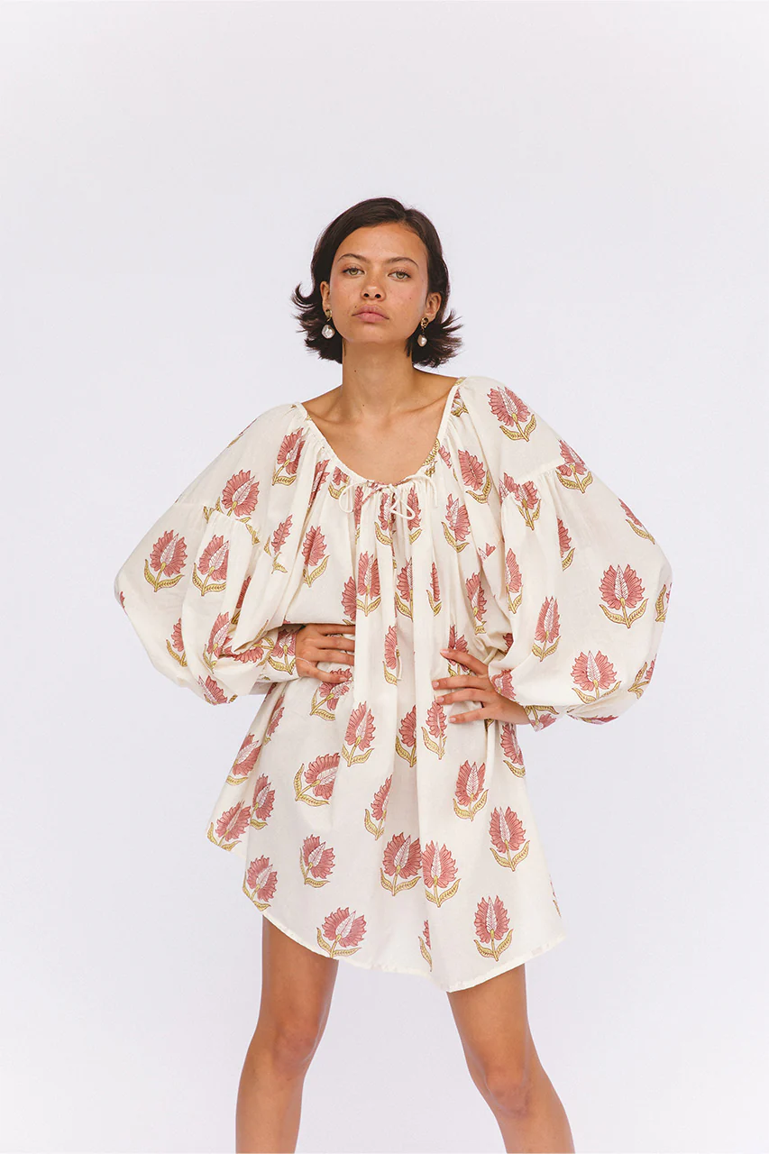 Ria Mini Dress ~ Strawberry Cream - Image 7