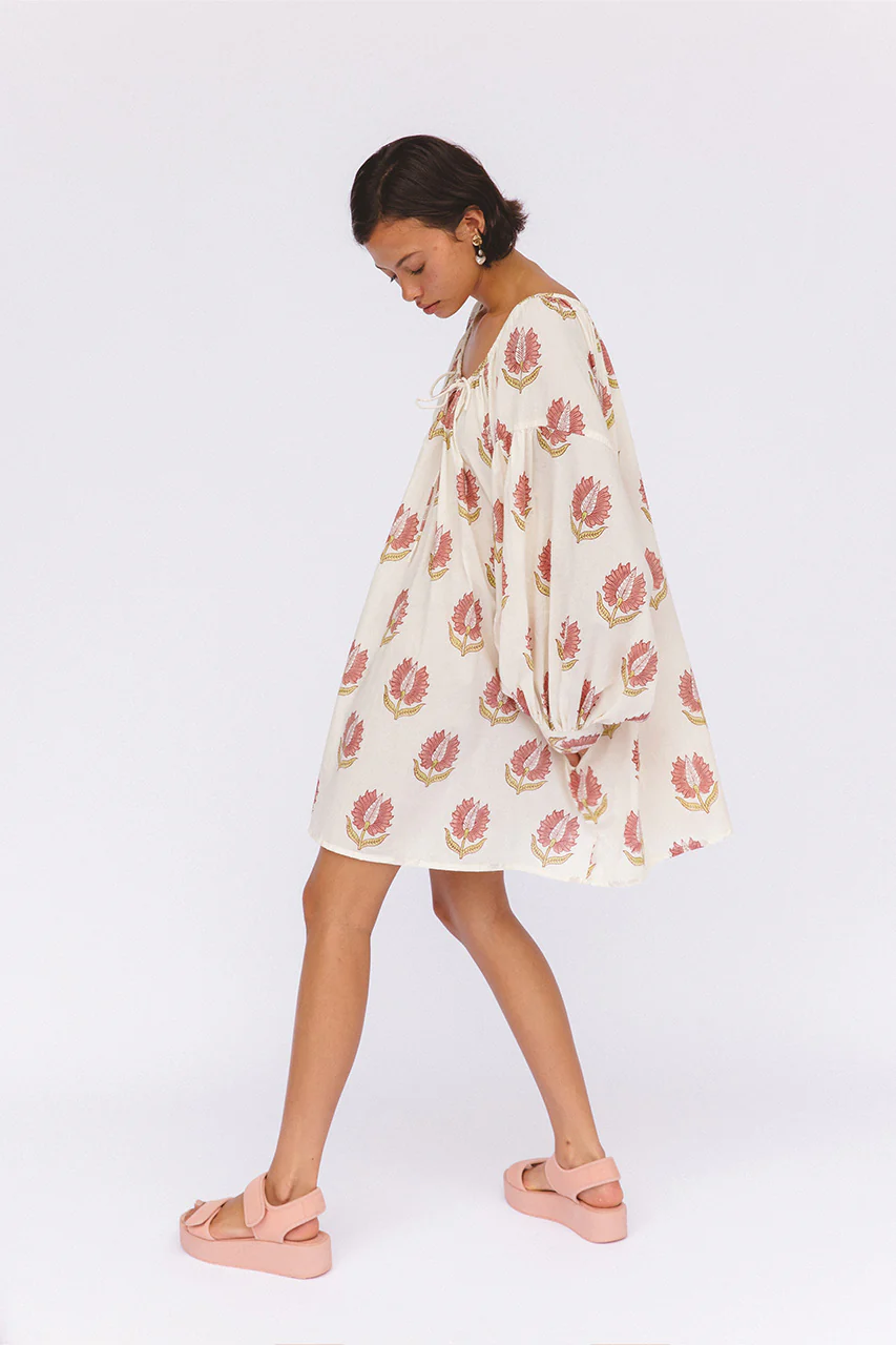 Ria Mini Dress ~ Strawberry Cream - Image 8