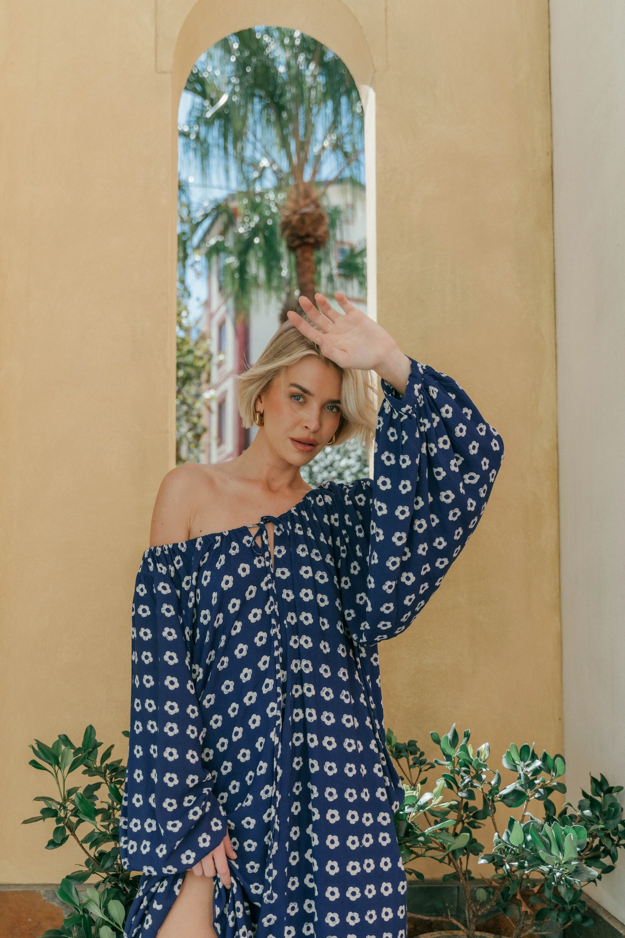 Zahra Midi Dress ~ Indigo - Image 8